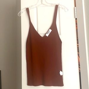 Double zero brown top size M